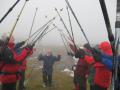 Arriving at the summit of Ben Donich