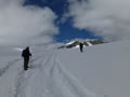 Crossing the glacier