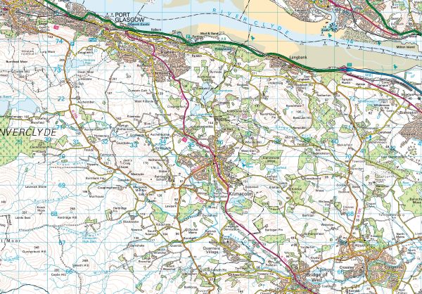 Kilmacolm map
