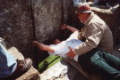 Bob kisses the Blarney Stone