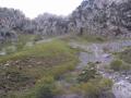 The scree slopes above Cain