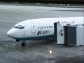 At last the plane arrives!