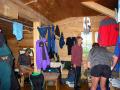 Packing up at the Berghaus Bartschi