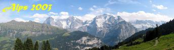 The classic Eiger Monch Jungfrau view