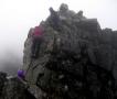 Descending the 'Bad Step' between Am Basteir and Sgurr nan Gillean