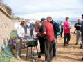 Beach barbecue after walking a section of the Fife Coastal Path