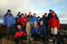 On the summit of Meall nan Caorach near Crieff in January 2007