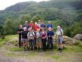 The group in Glen Nevis at the start of the day