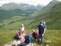 On the ascent of Ben Starav with Stob Dubh in background
