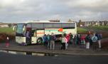 Preparing to set off at Stevenston Beach along the Ayrshire Coastal Path in December 2009