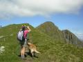 Photographing the summit of Ciste Dhubh
